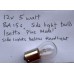 Lamp/Bulb 12 Volt 5 Watt BA15s