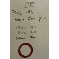 Fibre Washer for Carburettor Main Jet Plug (1787)