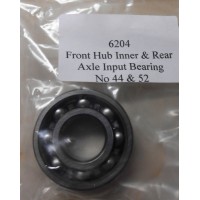 Bearing 6204 Inner Front Wheel Hub and Rear Axle 3 Wheel car