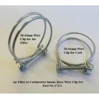 Air Intake Hose to Carburettor Wire Clip Set of 2