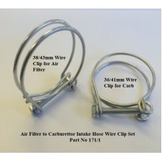 Air Intake Hose to Carburettor Wire Clip Set of 2