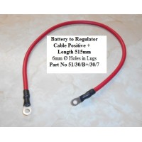 Battery to Regulator Red Positive + Cable 