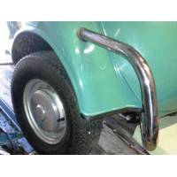 Cow Catcher Bars. One pair of polished Stainless Steel