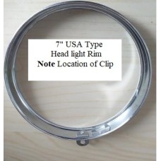 Headlamp Chrome Rim 7" USA Type 