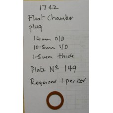 Fibre Washer for Float Chamber Plug (1742)