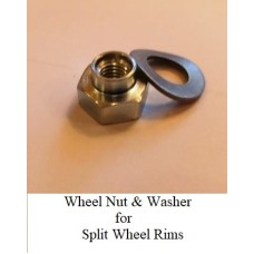 Wheel Nut & Washer for Split Rims