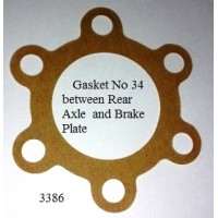 Gasket No 34 Rear Axle Housing to Brake Plate