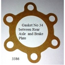 Gasket No 34 Rear Axle Housing to Brake Plate