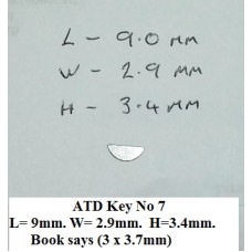 Woodruff Key  ATD and Fan