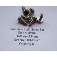 Front Side Light Screw Set