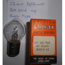 Lamp/Bulb 12 Volt 36/36 Watt  Bosch BA20d 