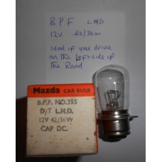 Lamp/Bulb 12v 42/36w BPF  L/H Drive