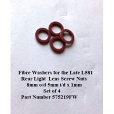 Rear Light Screw Nut Fibre Washer suits Late Type L581