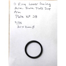 O Ring Seal  Lower front Brake swing arm 