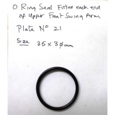O Ring Seal  Upper Front Suspension Arm No 21