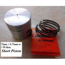 Piston 72mm. +.30" or 0.75mm Short Isetta Piston