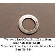 Washer Rear Axle Input Shaft