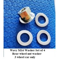 Rear Wheel Nut Wavy Washer Set for the 3 wheeler car