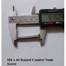 Screw Raised Counter Sunk M6 x 40