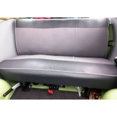Seat Cover Grey Vinyl and Bedford Cord Seat Cover Grey Vinyl and Bedford Cord