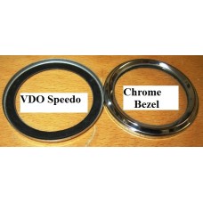 Speedometer Chrome Bezel VDO