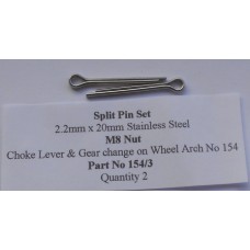 Split Pin Set for Choke Lever & Gear Change on Wheel Arch