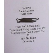 Split Pin Set Track Rod & Drag Link & all M10 Nuts