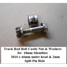 Track Rod Bolt Castle Nut & Washers for 18mm Silenbloc